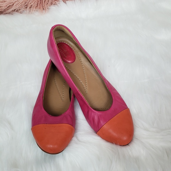 clarks flats pink